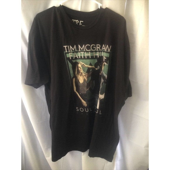 Tim McGraw Faith Hill Soul 2 Soul 2018 Concert Tour T Shirt Adult Size 3XL Black - Picture 2 of 4